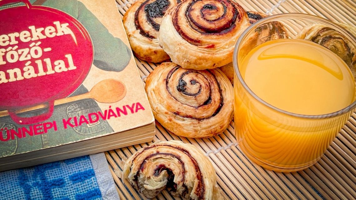 homemade cookies with jam and juice